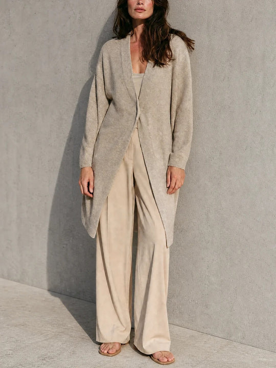 Damen Eleganter Longcardigan aus weichem Strick Shop Nory