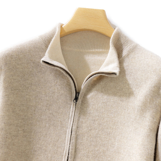 Damen Kurzgeschnittener Zip‑Strickcardigan mit Stehkragen und kaschmirähnlicher Weichheit Shop Nory