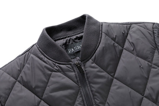 Herren gesteppte, leichte wattierte Bomberjacke mit Rautensteppung Shop Nory