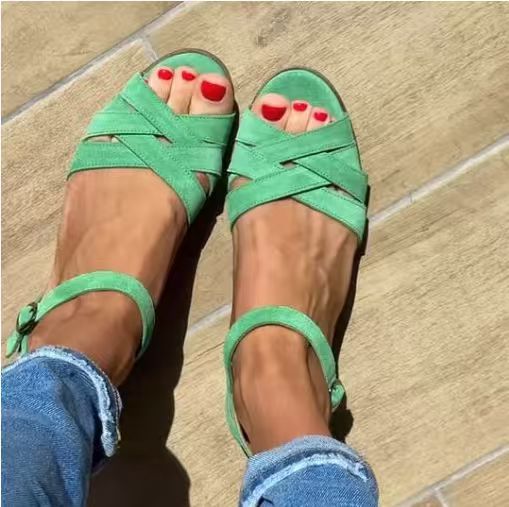 Damen modische Komfort-Sandalen mit verstellbaren Riemen Shopnory
