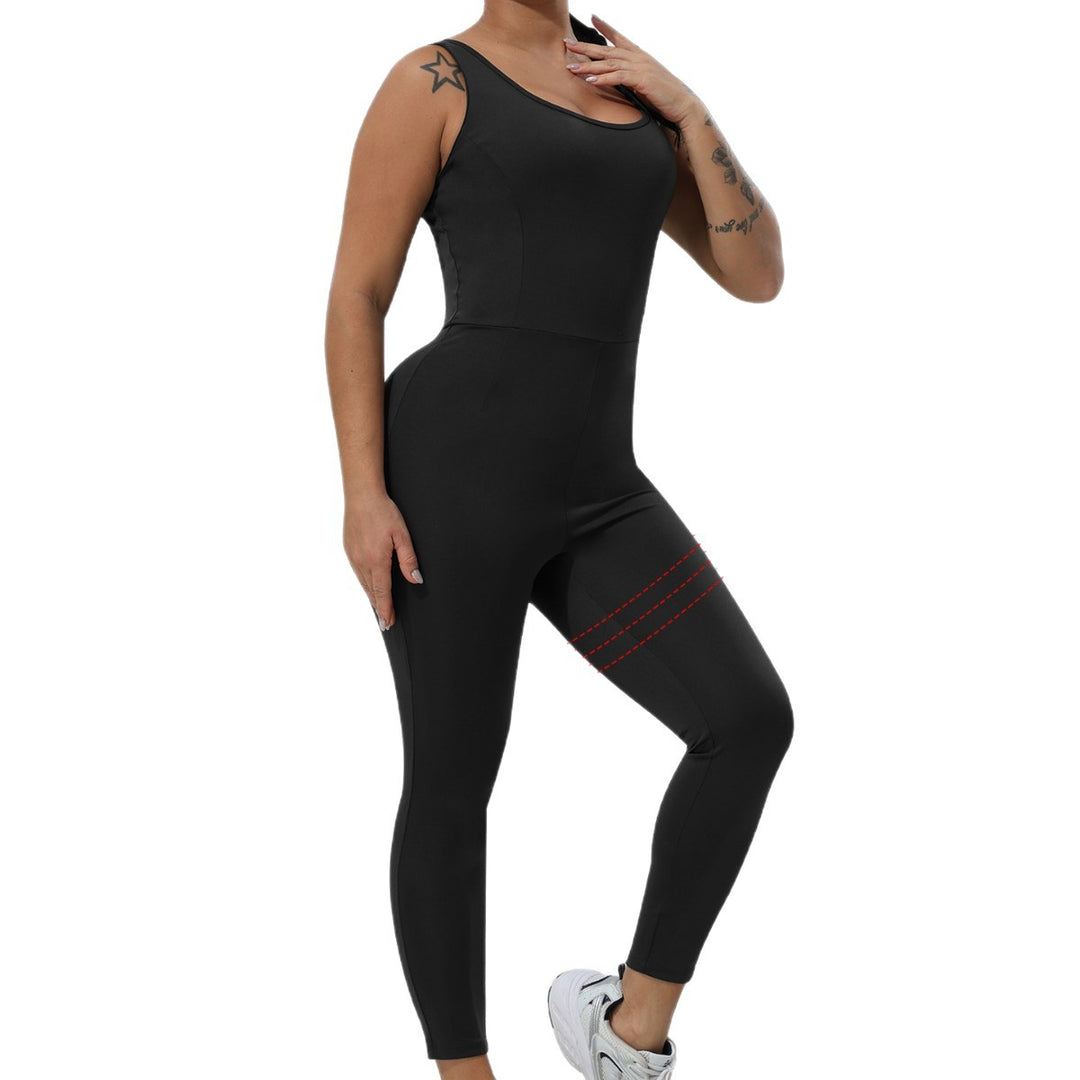 Damen Formender Sport-Einteiler mit hohem Taillenbund und Shaping-Effekt Shopy Nory