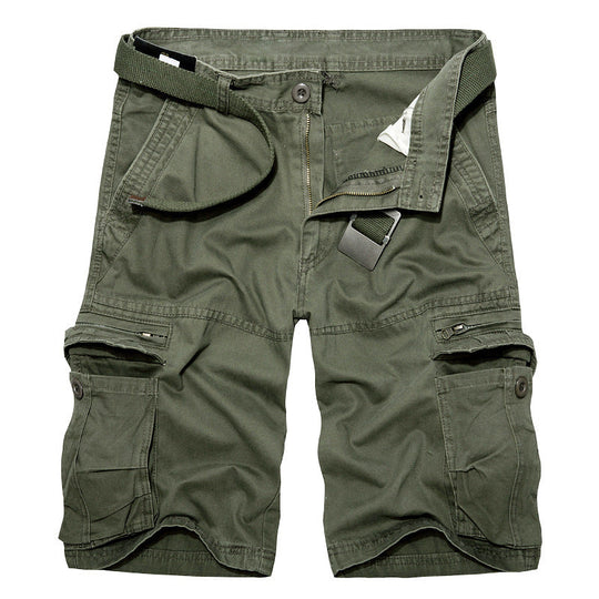 Herren Cargo-Shorts mit multifunktionalen Taschen und verstellbarem Gürtel Shopnory