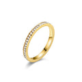 Damen Ring mit funkelndem Zirkonia-Besatz und elegantem Goldfinish Shop Nory