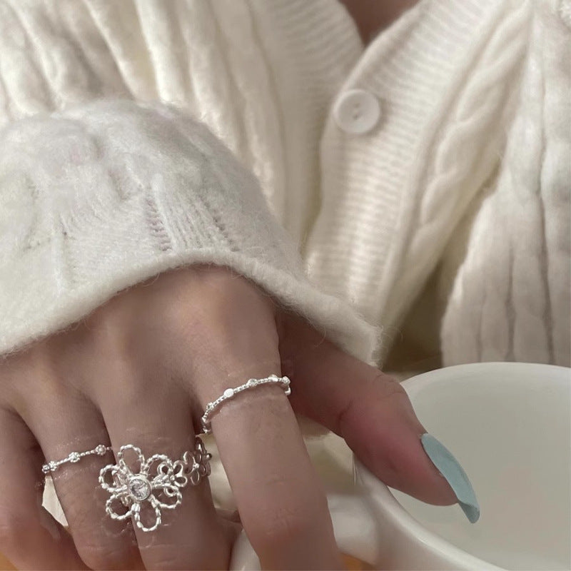 Damen Zarte und elegante Ringe mit Perlen Shop Nory