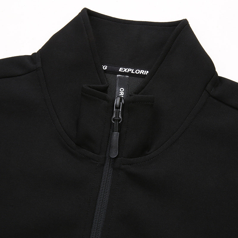 Herren Softshell-Trainingsjacke mit Stehkragen und durchgehendem Reißverschluss Shop Nory