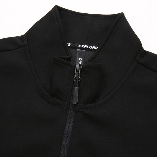 Herren Softshell-Trainingsjacke mit Stehkragen und durchgehendem Reißverschluss Shop Nory