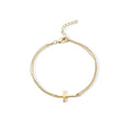 Damen Armband mit elegantem Kreuzanhänger aus feinem Edelstahl Shop Nory