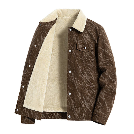 Herren Gemusterte Cordjacke Shop Nory