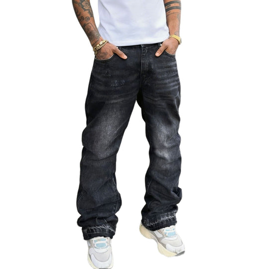 Herren Lässige Denim-Jeans mit Destroyed-Details Shop Nory