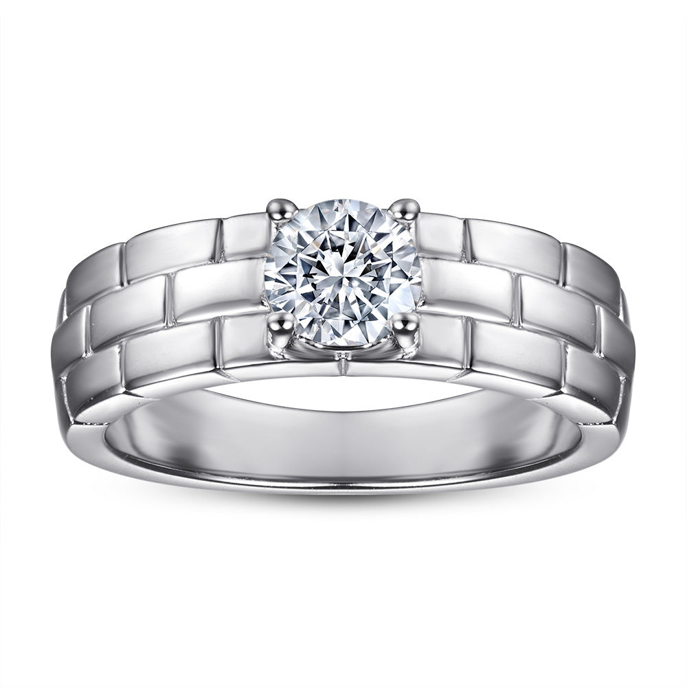 Damen Verlobungsring mit herzförmigem Hauptstein und kunstvollem Zirkonia-Besatz Shop Nory