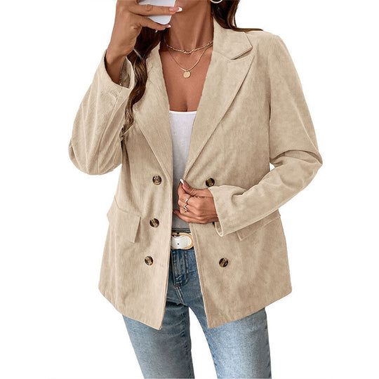 Damen Modische Lässige Cordblazer