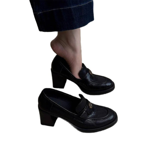 Damen Loafer mit massivem Blockabsatz und gepolstertem Komfortfußbett Shop Nory