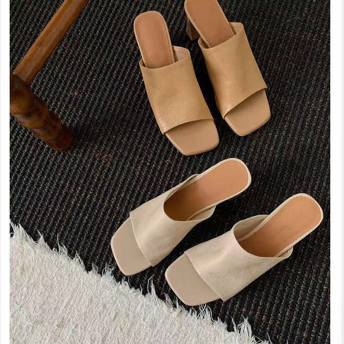 Damen Bequeme Mules mit stylishen Blockabsätzen
