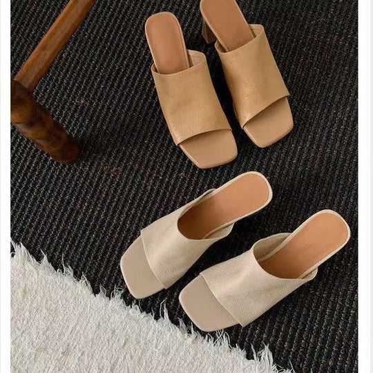 Damen Bequeme Mules mit stylishen Blockabsätzen