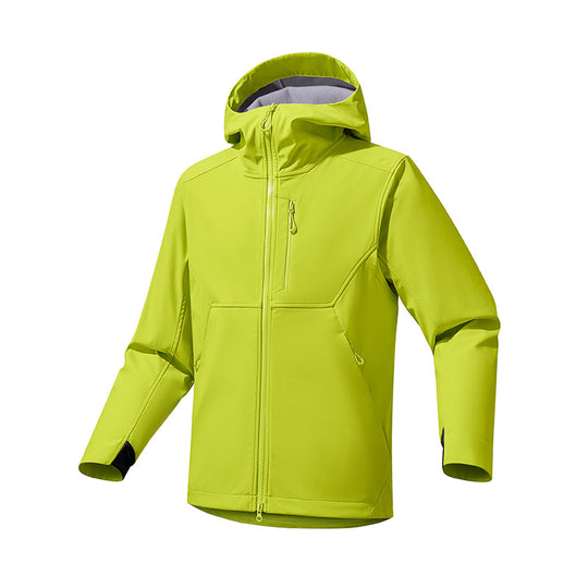 Herren Softshell‑Kapuzensweatjacke mit Stretch‑Windschutz, ergonomischem Schnitt und Brustreißverschluss Shop Nory
