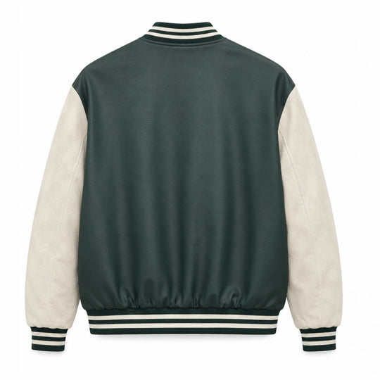 Herren Varsity-Bomberjacke im Letterman‑Stil mit Chenille‑Applikationen Shop Nory
