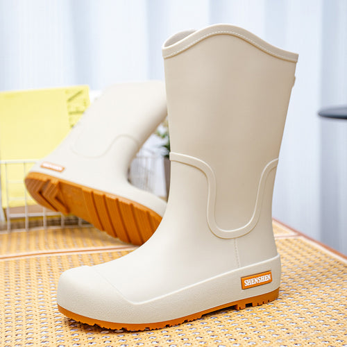 Damen Mittelhohe wasserdichte Gummistiefel mit griffiger Profillaufsohle Shop Nory