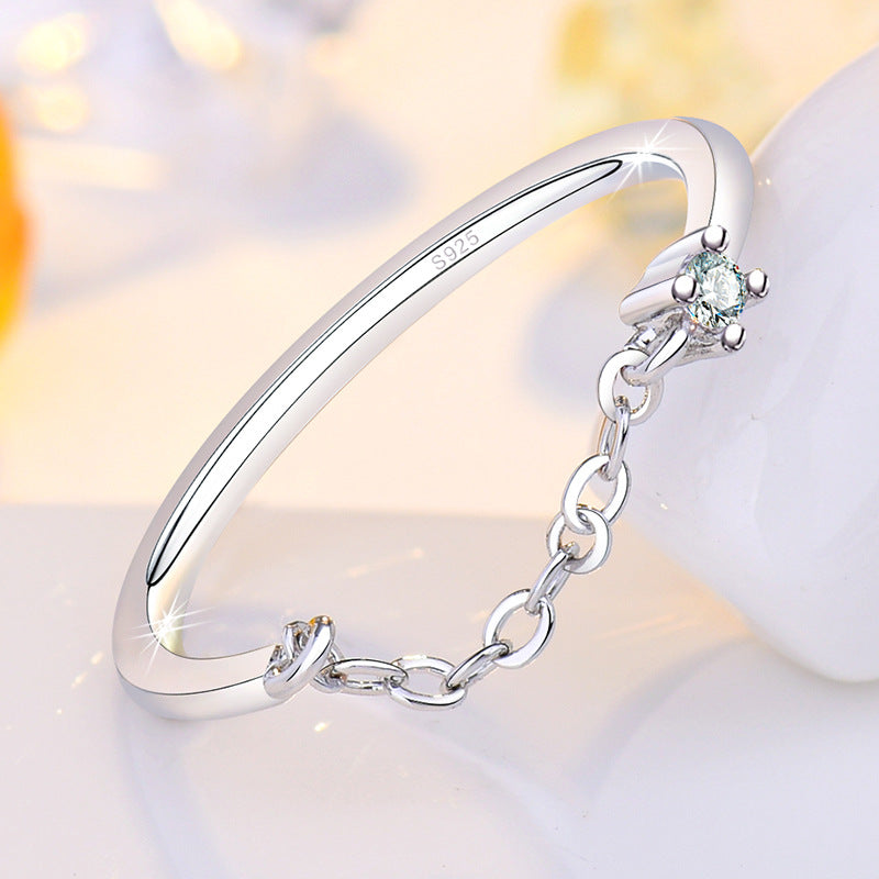 Damen Offener Ring mit funkelndem Zirkonia und elegantem Design Shop Nory