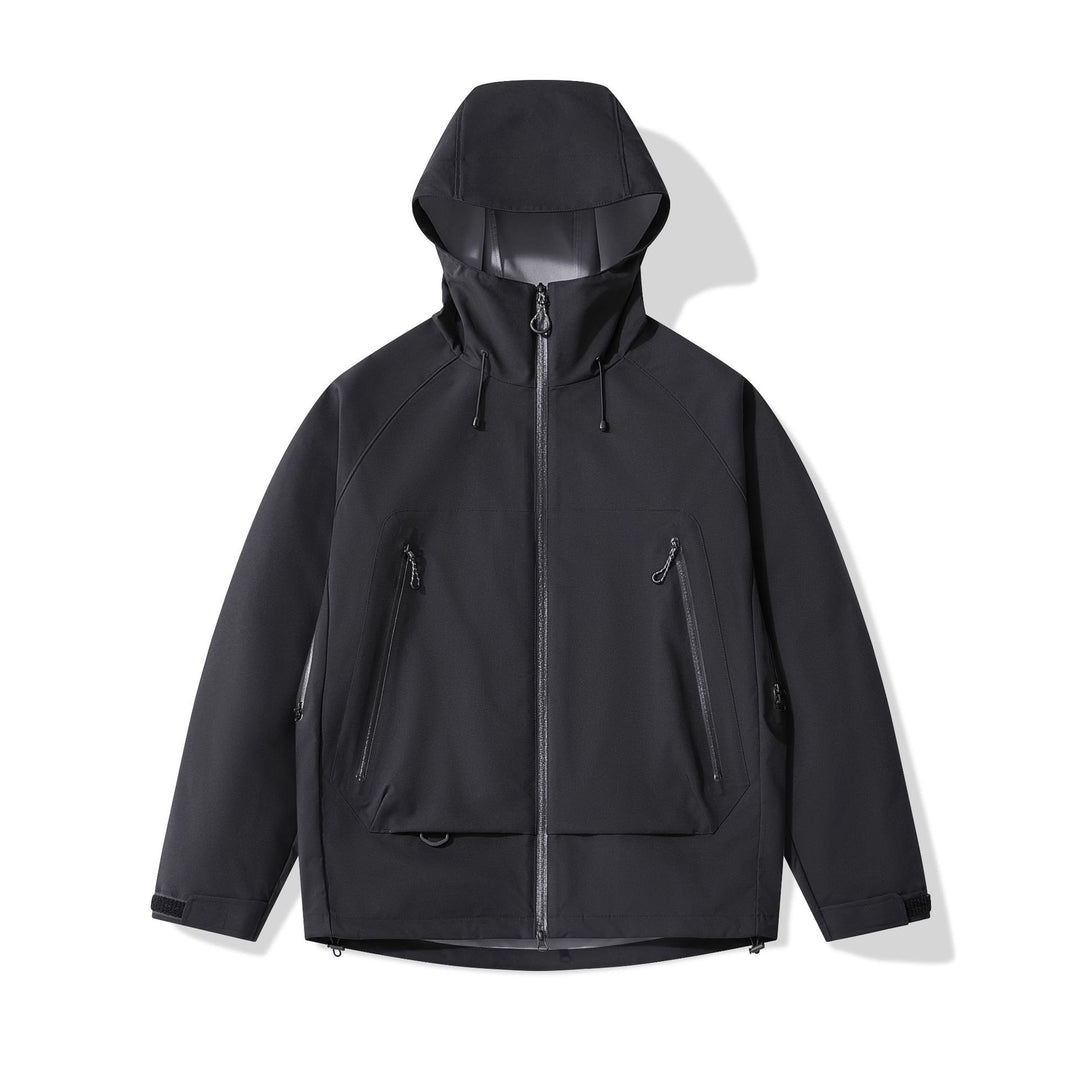 Herren technisch-isolierende Softshelljacke mit Kapuze und Fleece-Innenkragen Shop Nory