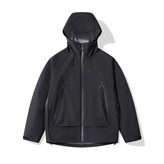 Herren technisch-isolierende Softshelljacke mit Kapuze und Fleece-Innenkragen Shop Nory