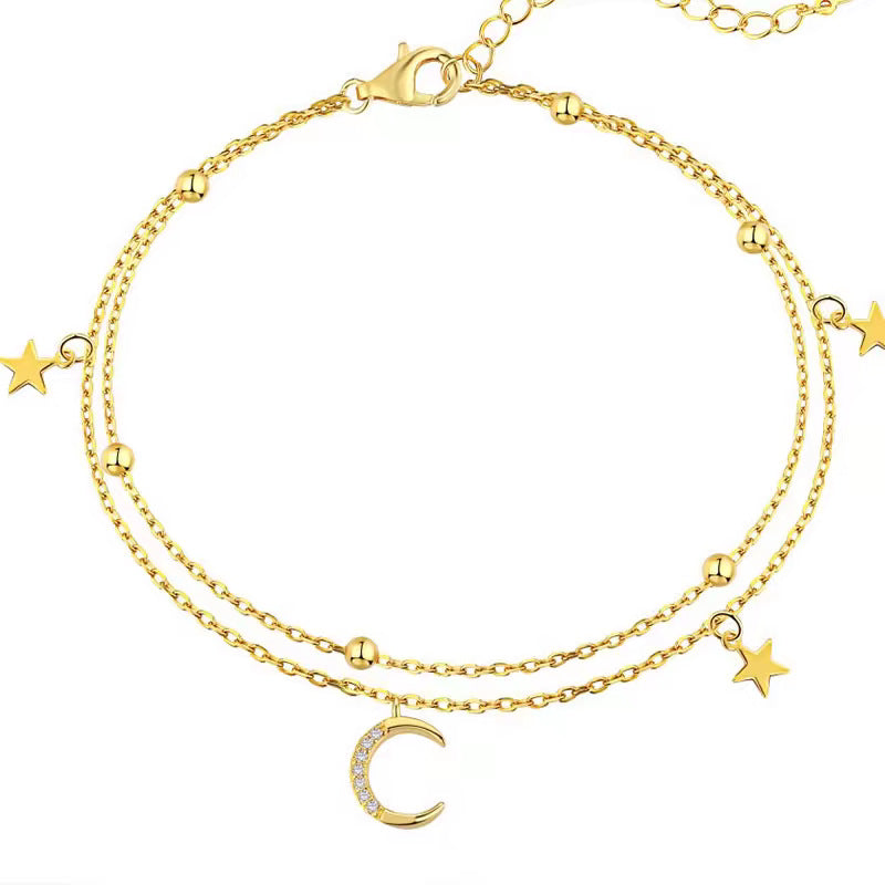 Damen Celestial Charm Fußkette Shop Nory