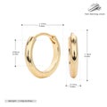 Damen Ohrcreolen mit modernem, minimalistischem Design aus hochwertigem 925 Sterling Silber Shop Nory
