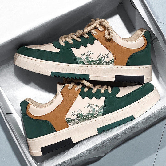 Herren modische Sneaker mit einzigartigem Design und rutschfester Sohle