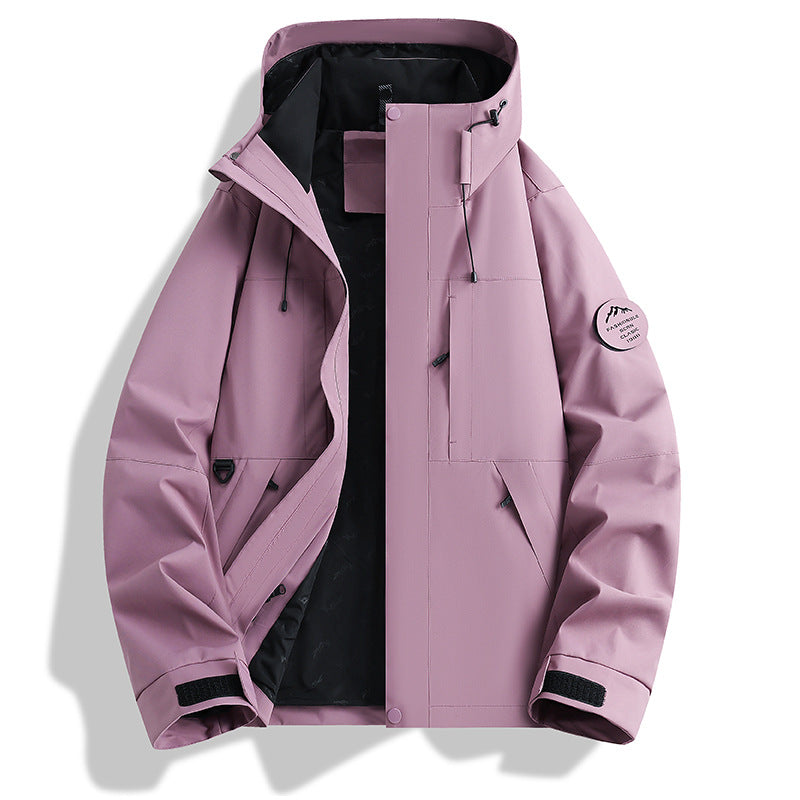 Herren Wasser- und Winddichte Softshell-Outdoorjacke mit verstellbarer Kapuze Shop Nory
