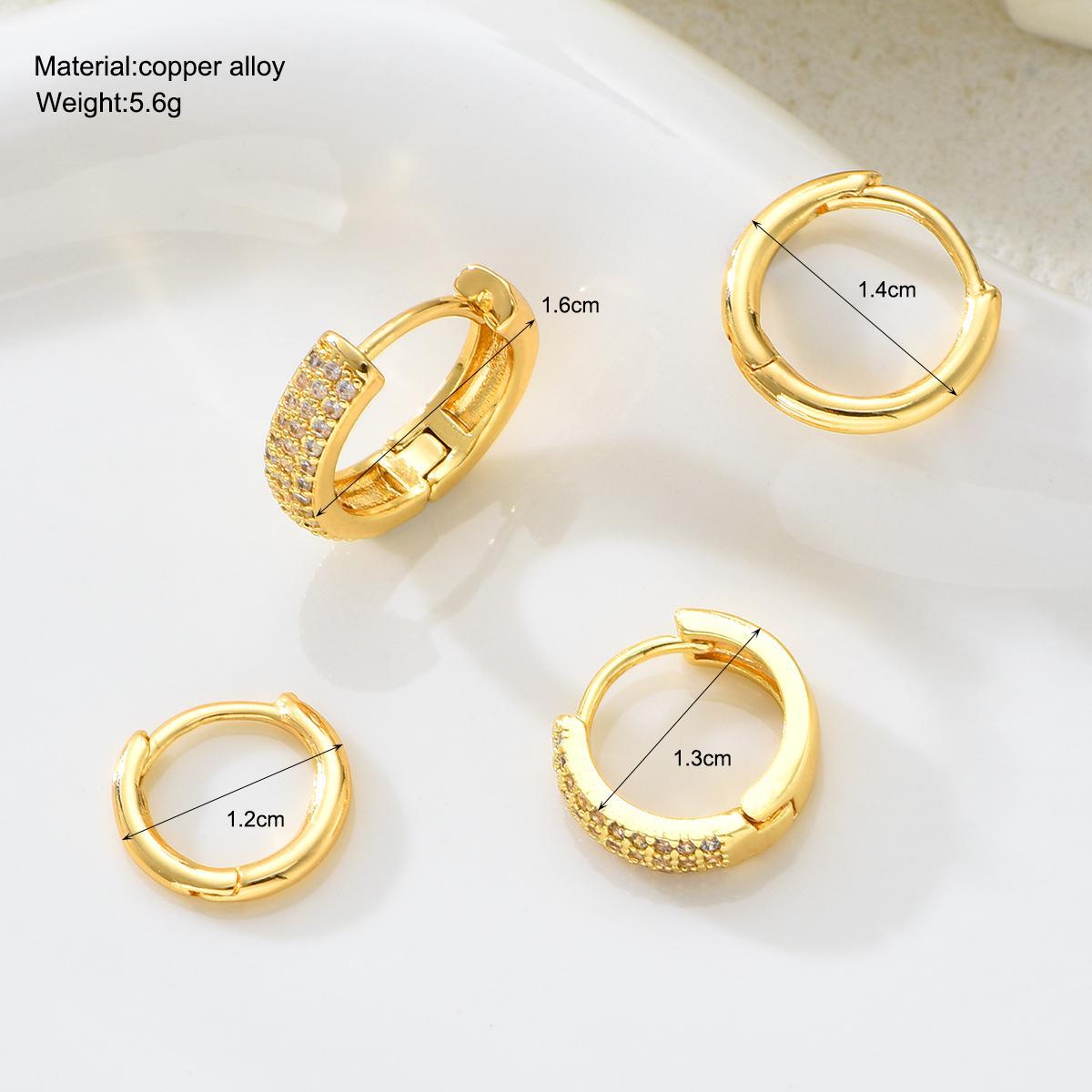 Damen Ohrschmuck Set mit funkelnden Zirkonia-Elementen Shop Nory