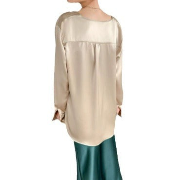 Damen Satin Robe Shop Nory