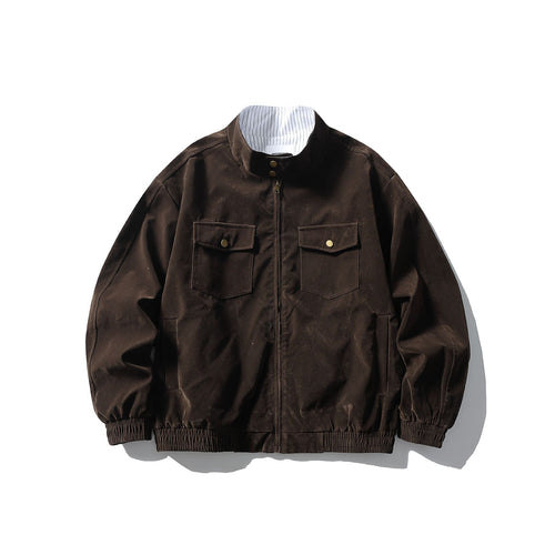 Herren Boxy Field-Blouson aus robustem Canvas mit hohem Stehkragen Shop Nory