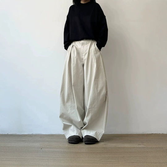 Damen Weitgeschnittene Chino-Hose Shop Nory