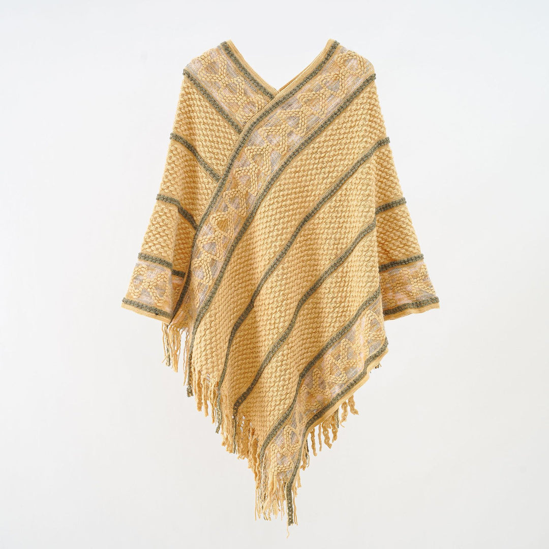Damen Oversize-Strickumhang mit strukturierter Waffelstrick-Optik und Zopfbordüre Shop Nory
