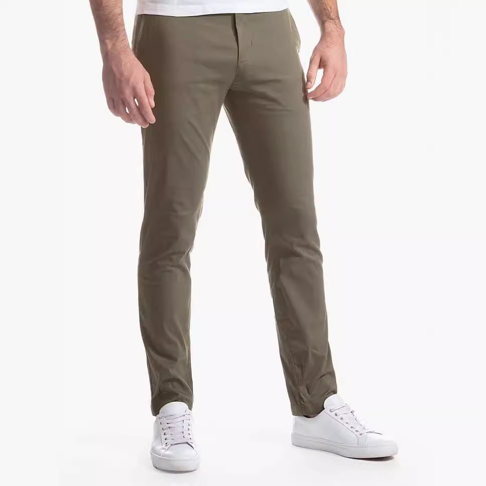 Herren Slim-Fit Chinohose aus atmungsaktivem Material
