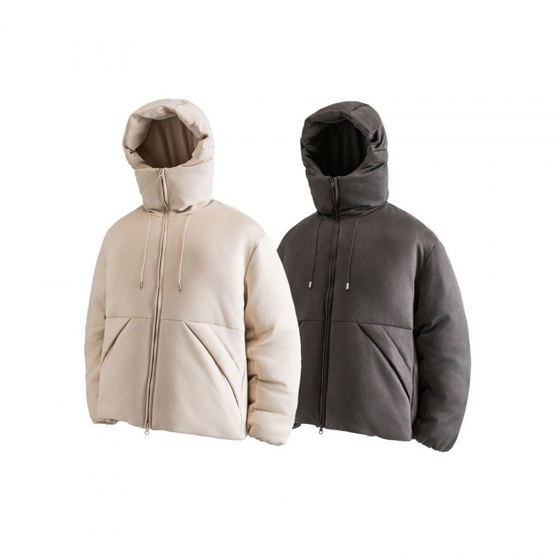 Unisex Wattierte Boxy‑Jacke mit hohem Stehkragen und Kapuze Shop Nory