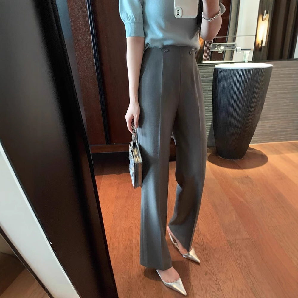 Damen Elegante und hoch taillierte Anzughose Shop Nory