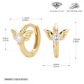 Damen Ohrhänger mit stilvollem Flügel-Design aus 925 Sterling Silber und funkelndem Zirkon Shop Nory