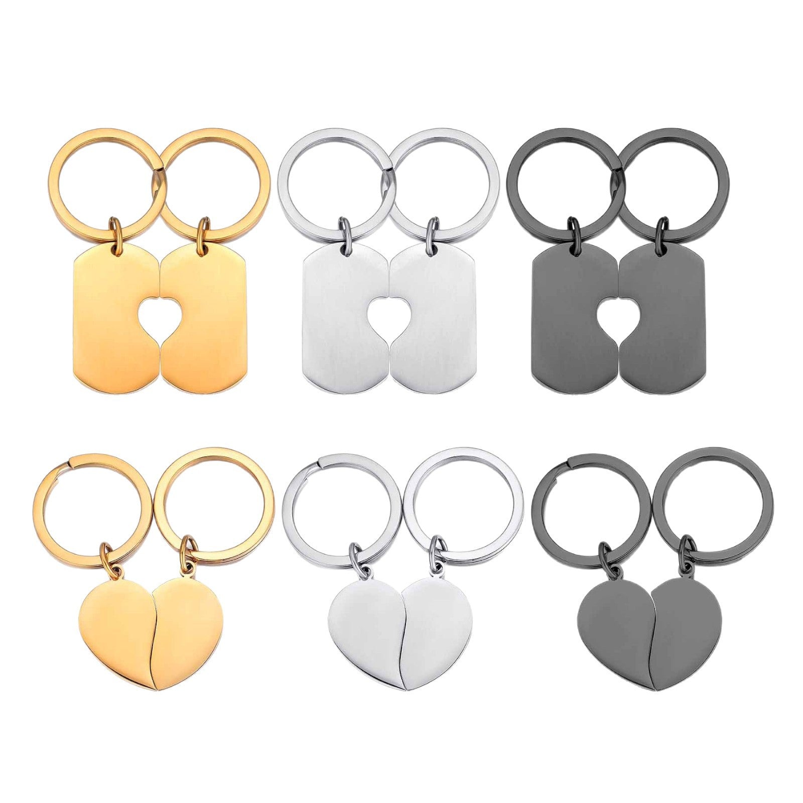 Damen Schlüsselanhänger mit herzförmigem Element Shop Nory