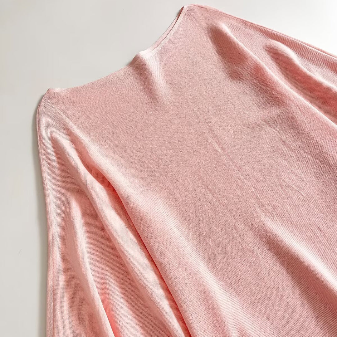 Damen Oversize-Poncho mit Fledermausärmeln und gerafftem Saum Shop Nory
