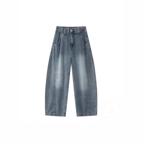 Damen Weitgeschnittene Jeans mit ausgefallenem Used-Look Shop Nory