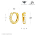 Damen Creolen mit funkelnden Zirkonsteinen und hochwertiger 925 Sternsilberfassung Shop Nory