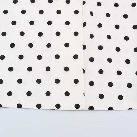 Damen Midilanger Mantel mit Polka‑Dot‑Print, Doppelreiher und Schalkragen Shop Nory