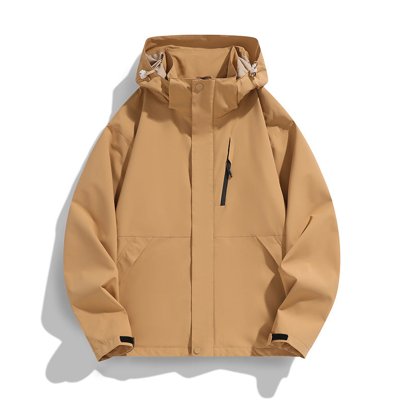Damen Oversize Softshell-Kapuzenjacke mit Drop-Shoulder, verdeckten Reißverschlüssen und Kordelzug Shop Nory