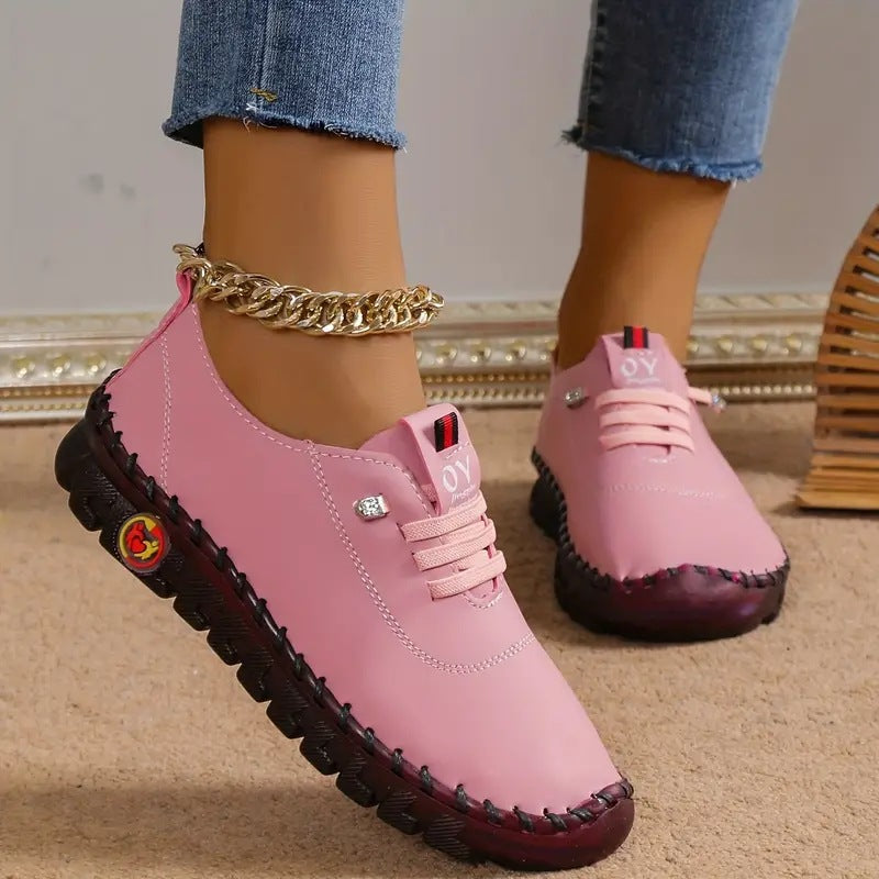 Damen nan flexible faltbare Freizeitsneaker mit stoßdämpfender Profilsohle Shop Nory