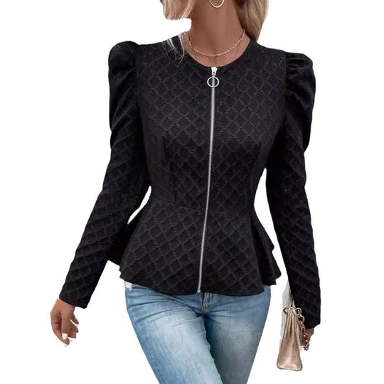 Damen modischer Blazer mit Puffärmeln