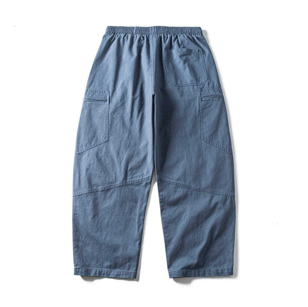 Herren Cropped Cargo-Hose mit elastischem Bund, Tunnelzug und Reißverschlusstaschen Shop Nory