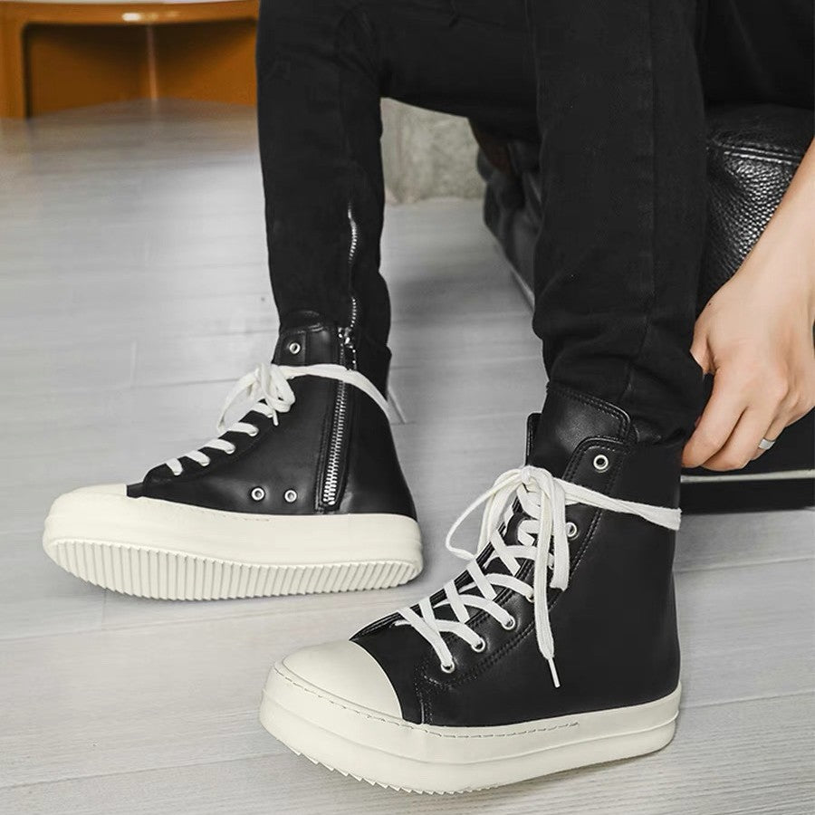 Damen Plateau-Boots mit überhöhter Gummiplattform, hohem Schaft und verstärkter Zehenkappe Shop Nory