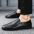 Herren Bequeme Leder Slipper Schuhe