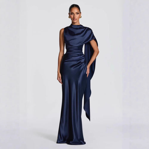 Damen Langarm Abendkleid