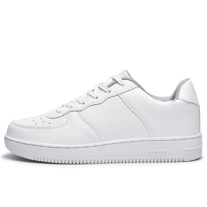 Herren Minimalistischer Low-Top Freizeitleder-Sneaker mit gepolstertem Knöchelkragen und rutschfester Profilsohle Shopy Nory